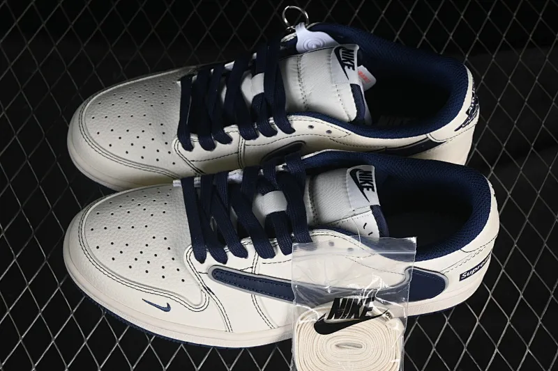 All categories Air Jordan Jordan series basketball shoes Air Jordan 1 Low High-end customized low-top sneakers Travis Scott x Fragment Design x Air Jordan 1 Low OG SP AJ1 Joe 1 joint midnight blue low-top cultural casual sneakers XX3168-217